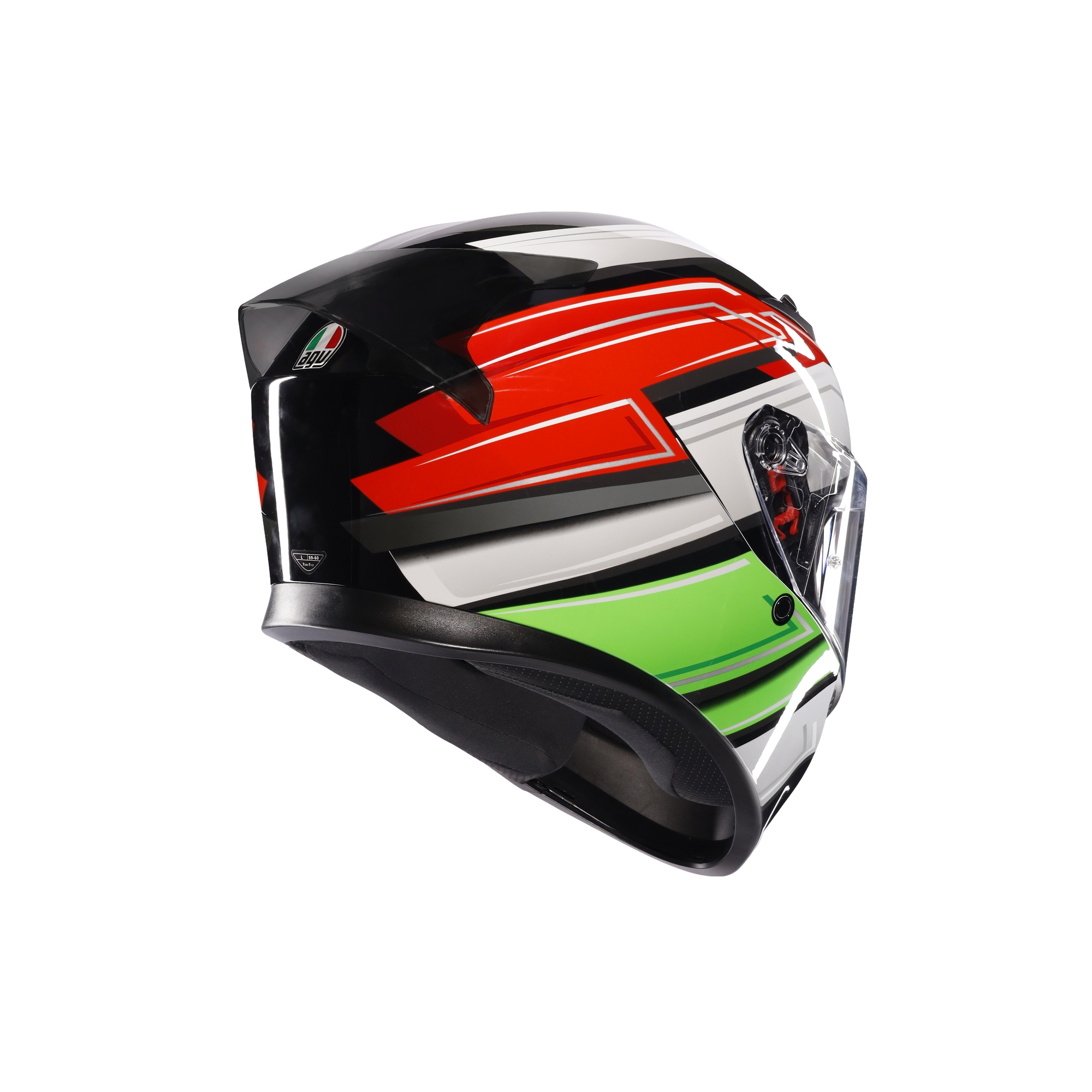 フルフェイスヘルメット | K3 AGV JIST MPLK Asian Fit 007-WING BLACK/ITALY SG認証