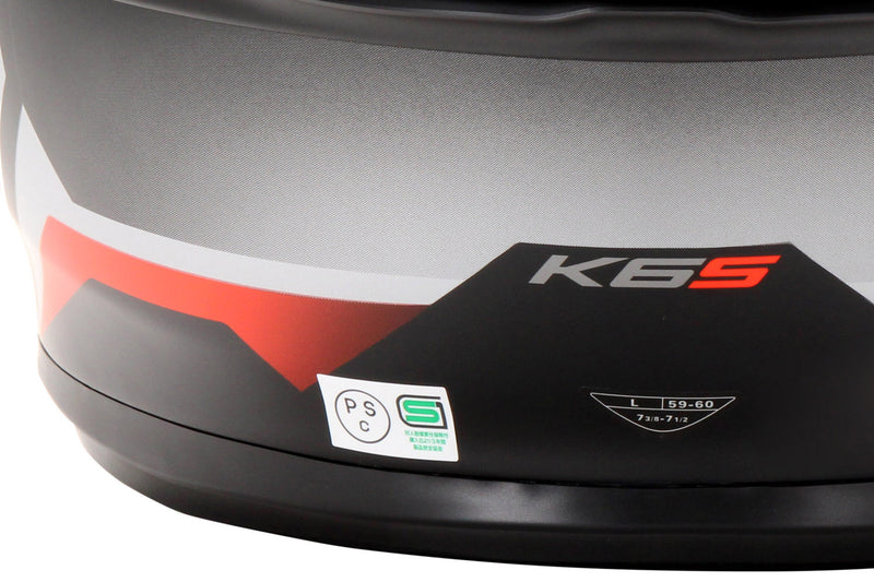 フルフェイスヘルメット | K6 S AGV JIST MPLK Asian Fit  025-KARVE MATT BLACK/WHITE/RED   SG認証