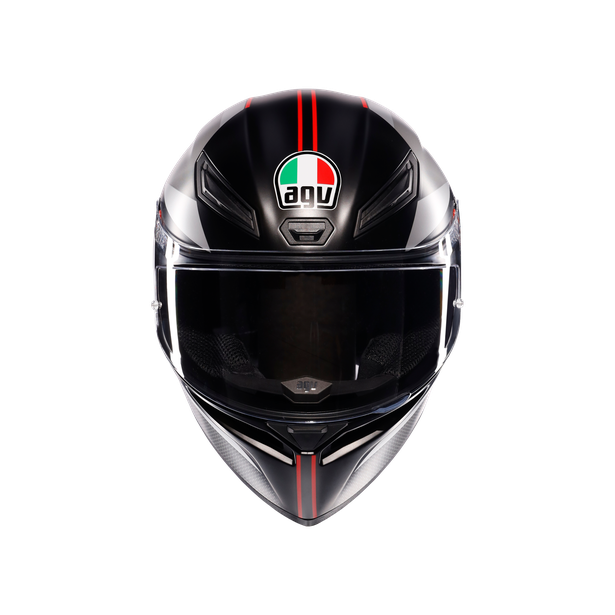 フルフェイスヘルメット | K1 S AGV JIST Asian Fit 034-LAP MATT BLACK/GREY/RED SG認証