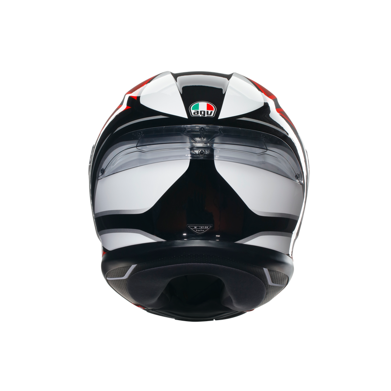 フルフェイスヘルメット | K6 S AGV JIST MPLK Asian Fit 008-HYPHEN BLACK/RED/WHITE SG認証