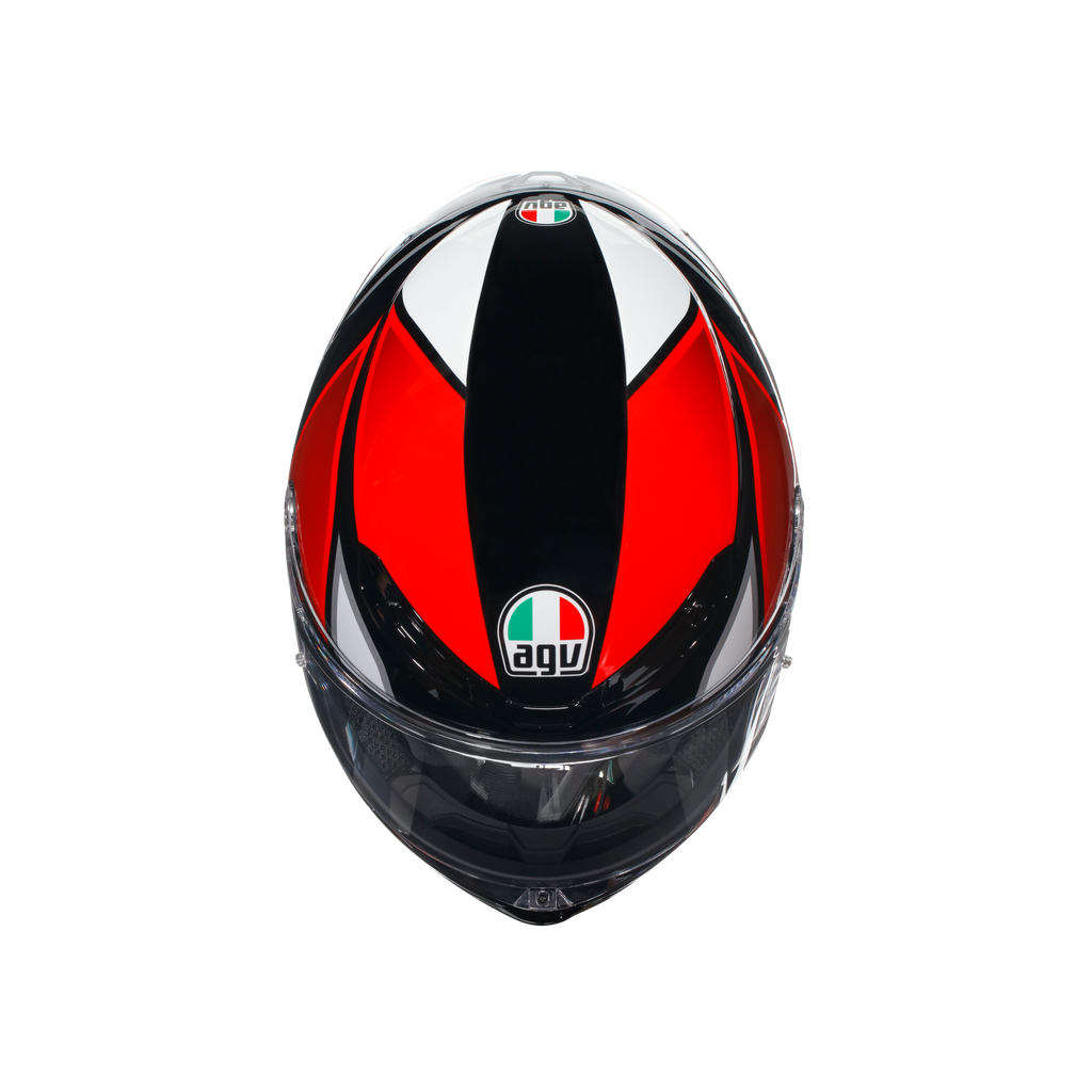 フルフェイスヘルメット | K6 S AGV JIST MPLK Asian Fit 008-HYPHEN BLACK/RED/WHITE SG認証