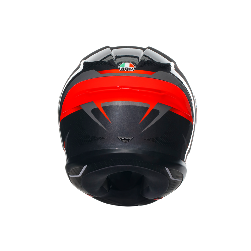 フルフェイスヘルメット | K6 S AGV JIST MPLK Asian Fit  014-SLASHCUT BLACK/GREY/RED   SG認証