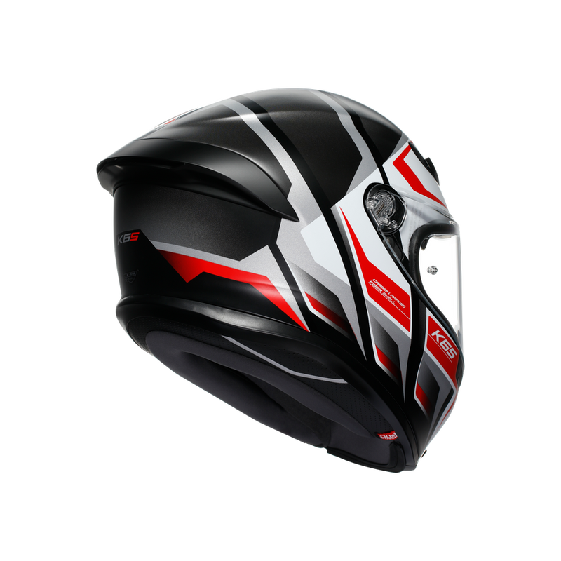 フルフェイスヘルメット | K6 S AGV JIST MPLK Asian Fit  025-KARVE MATT BLACK/WHITE/RED   SG認証