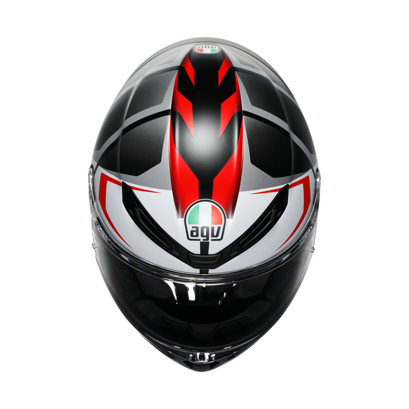 フルフェイスヘルメット | K6 S AGV JIST MPLK Asian Fit  025-KARVE MATT BLACK/WHITE/RED   SG認証