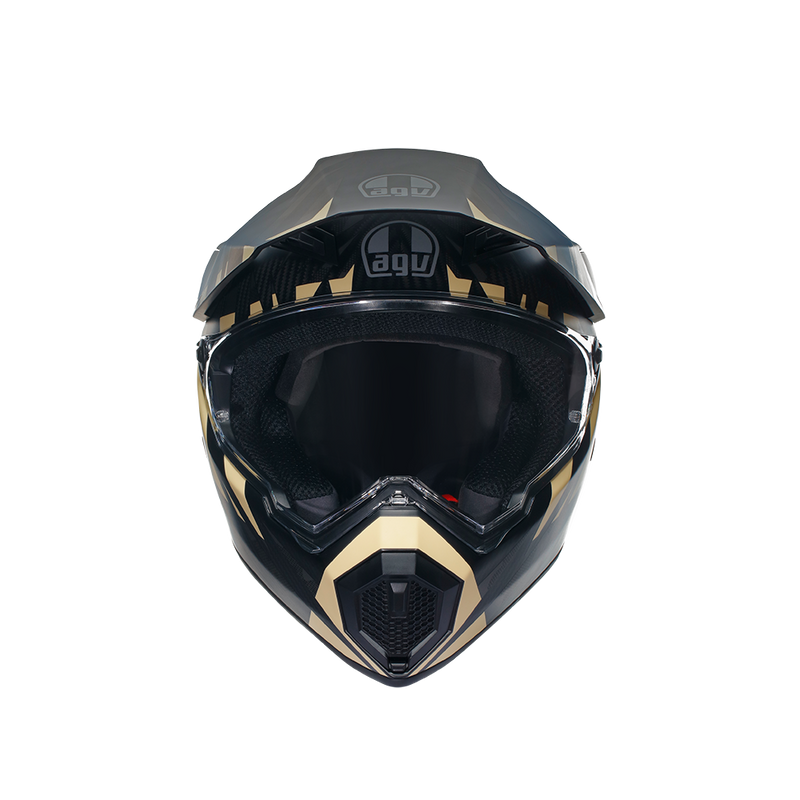フルフェイスヘルメット | AGV AX9 103-STEPPA MATT CARBON/GREY/SAND SG認証