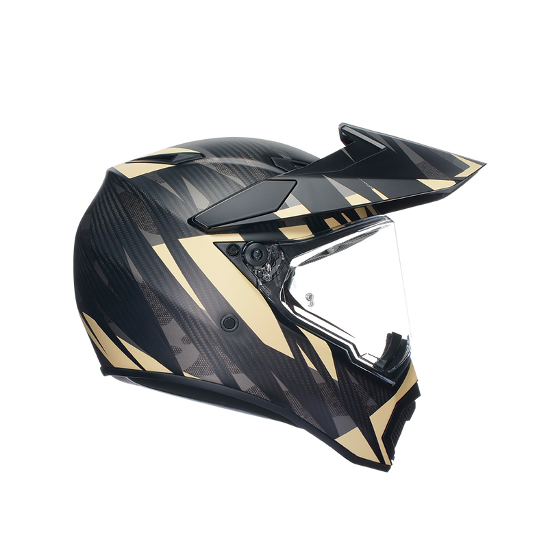 フルフェイスヘルメット | AGV AX9 103-STEPPA MATT CARBON/GREY/SAND SG認証