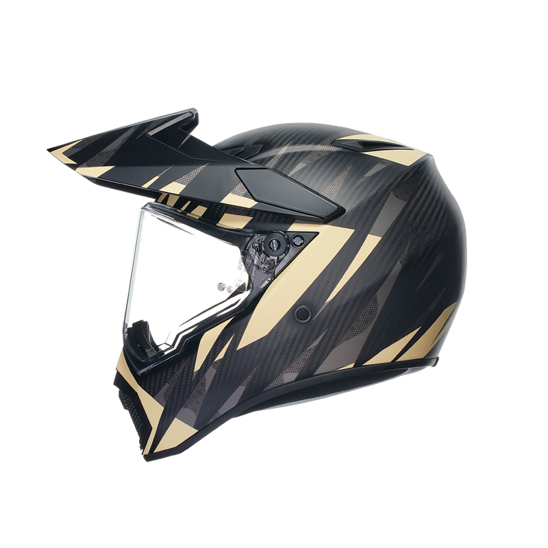 フルフェイスヘルメット | AGV AX9 103-STEPPA MATT CARBON/GREY/SAND SG認証