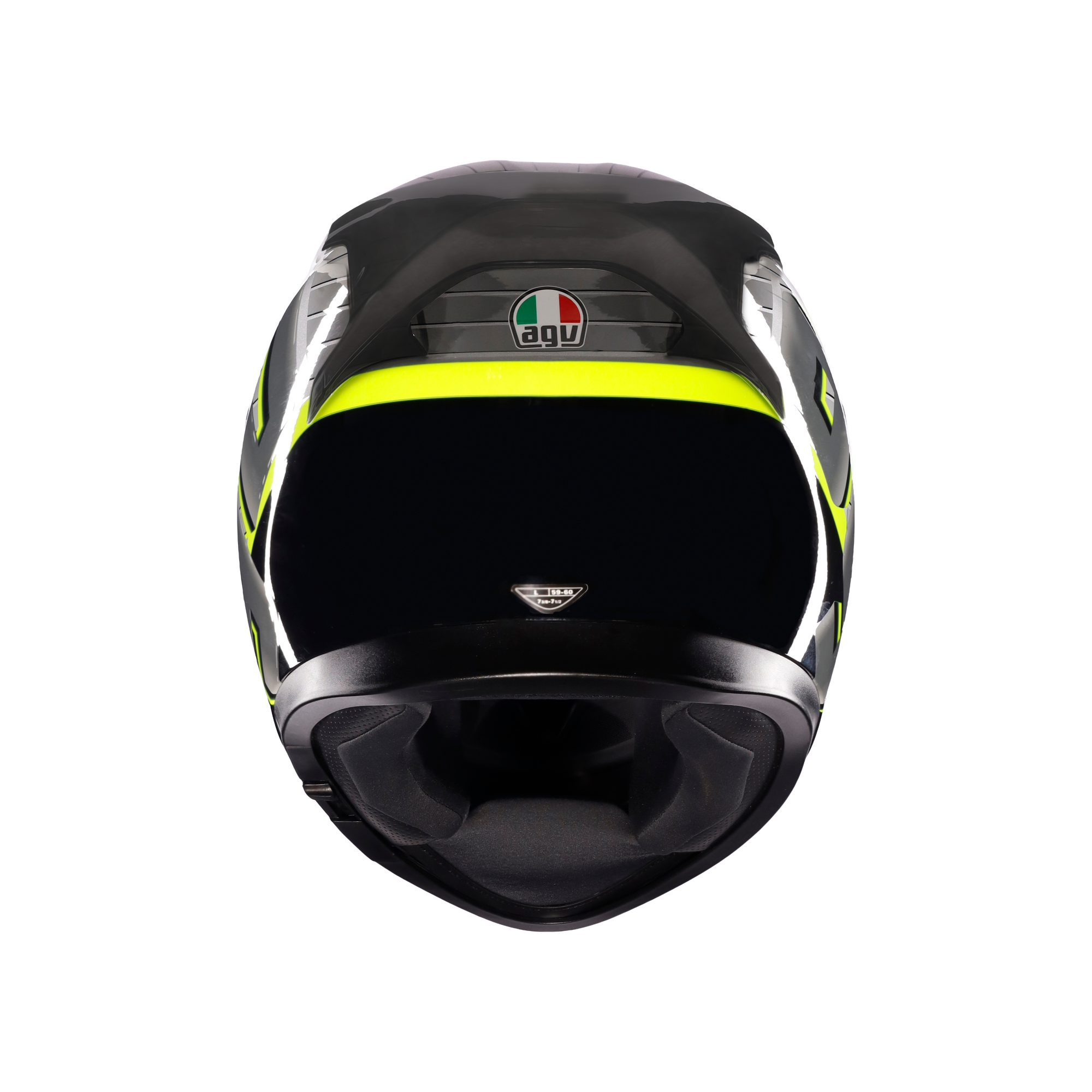 フルフェイスヘルメット | K3 AGV JIST MPLK Asian Fit 011-FORTIFY GREY/BLACK/YELLOW FLUO SG認証